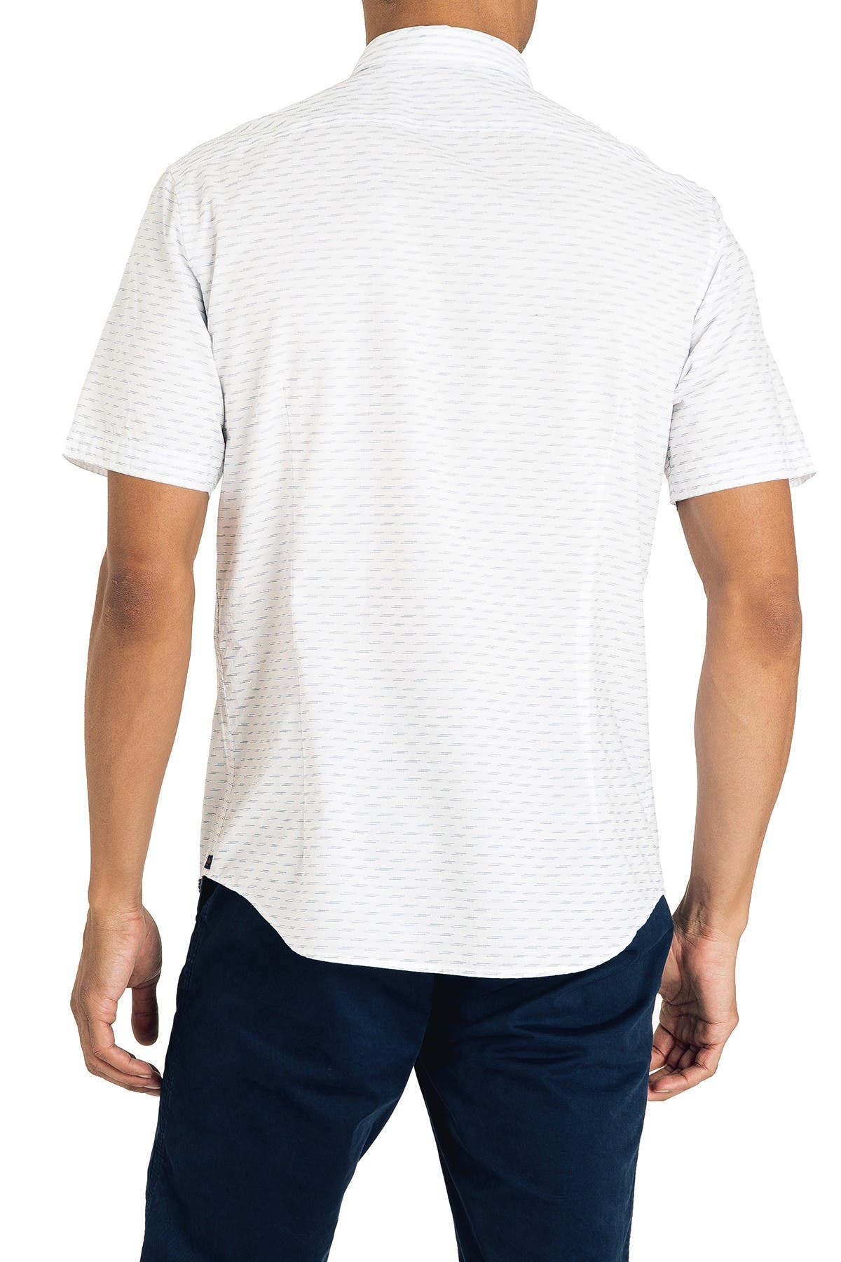 Good Man Brand Textured Slim Fit Short Sleeve Shirt (Men) | Nordstromrack