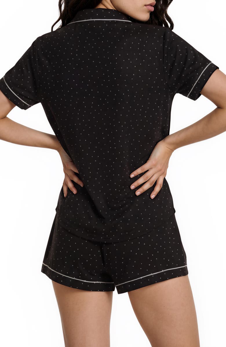 Flora By Flora Nikrooz Gabriella Printed Short Pajamas, Alternate, color, Black