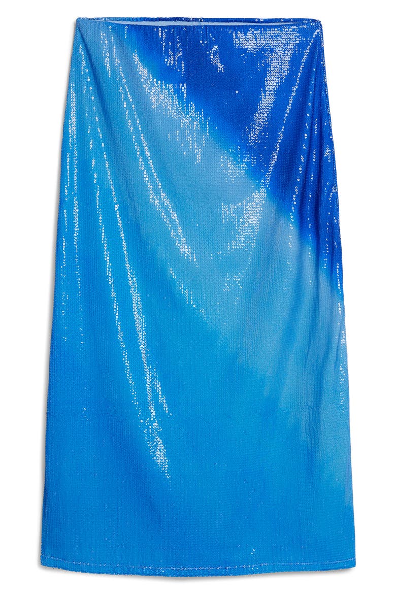 Sequin Midi Skirt, Alternate, color, DARK BLUE