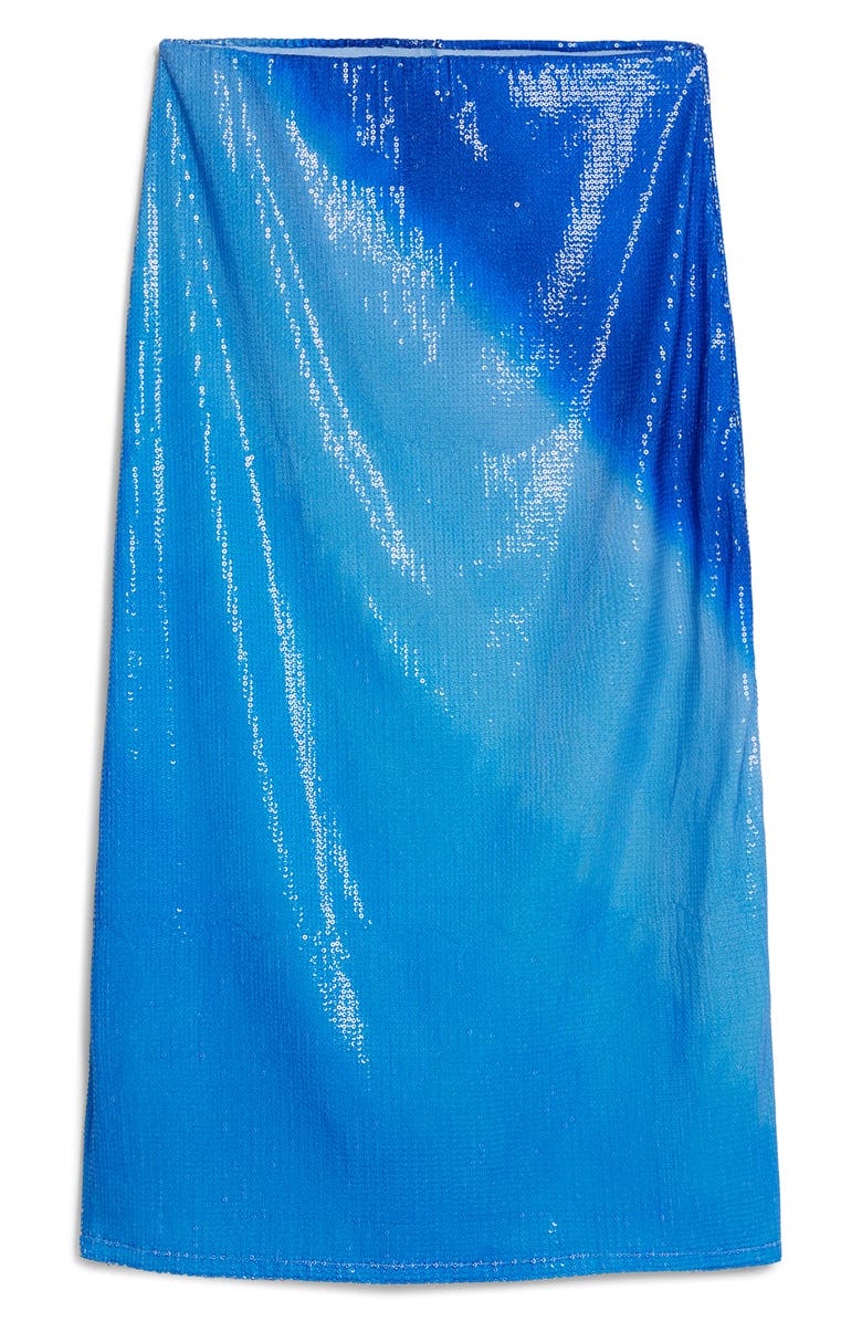 Desigual Sequin Midi Skirt, Alternate, color, Dark Blue