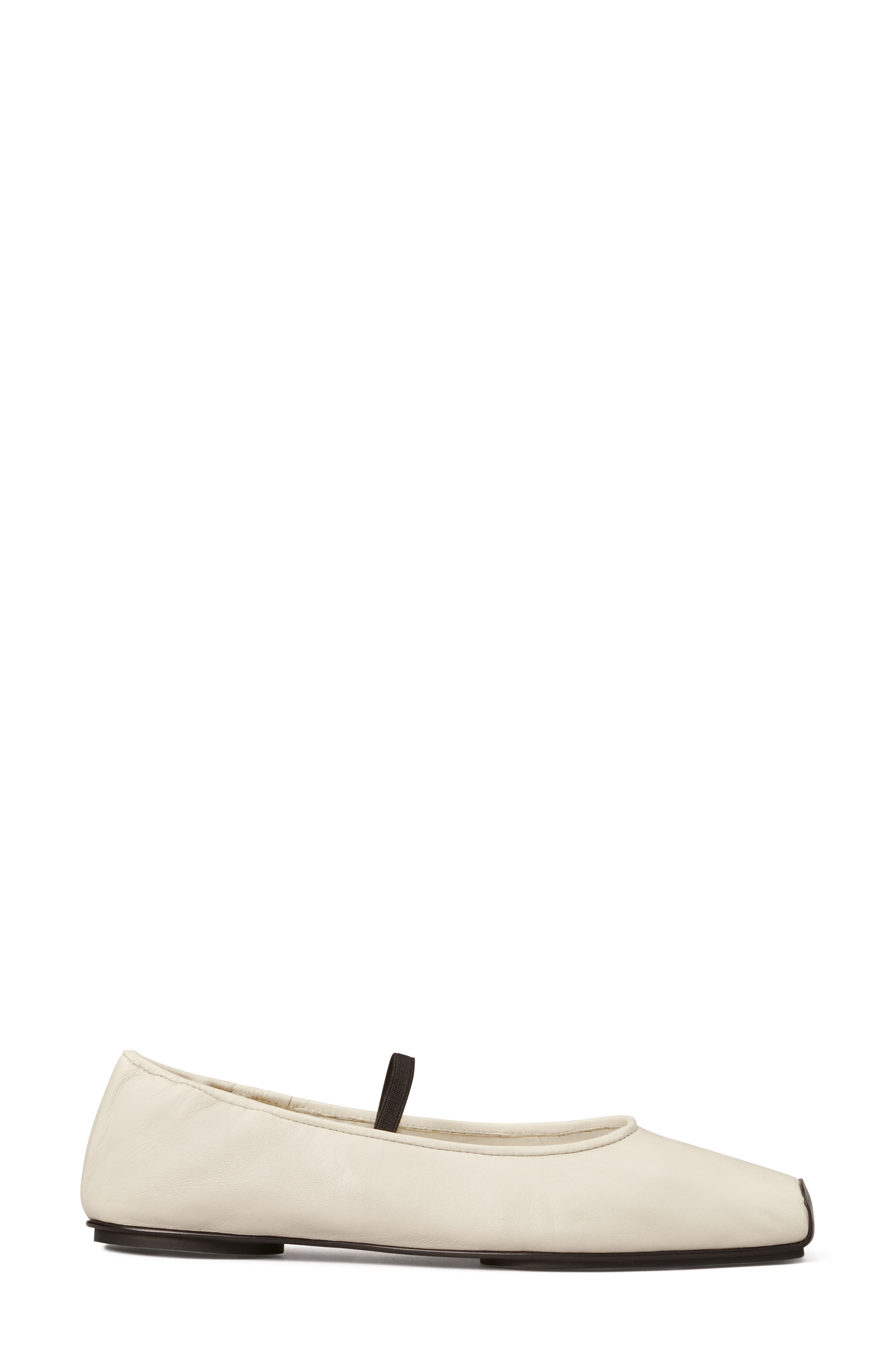 Runway Ballet Flat, Alternate, color, NEW IVORY / PERFECT BLACK