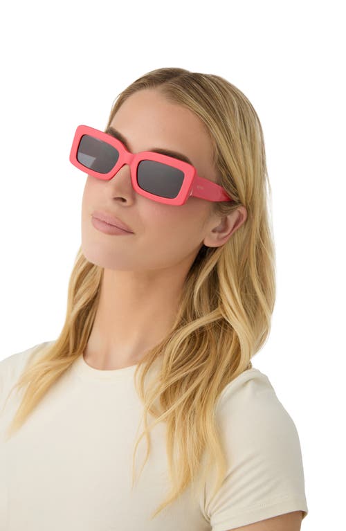 Diff Indy 51mm Polarized Rectangular Sunglasses In Gray