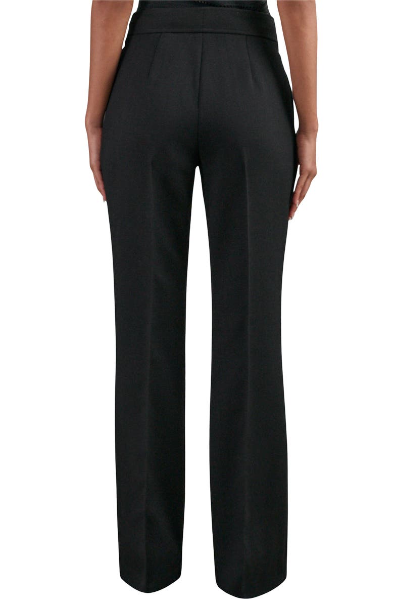 Reiss Lily Wide Leg Pants, Alternate, color, Black