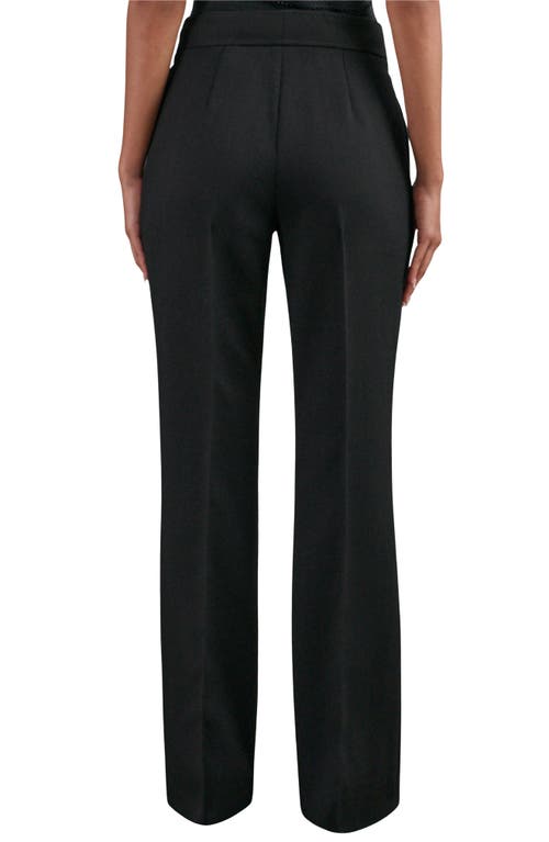 Reiss Lily Wide Leg Pants In Black