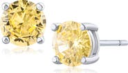 CZ by Kenneth Jay Lane Round CZ Stud Earrings