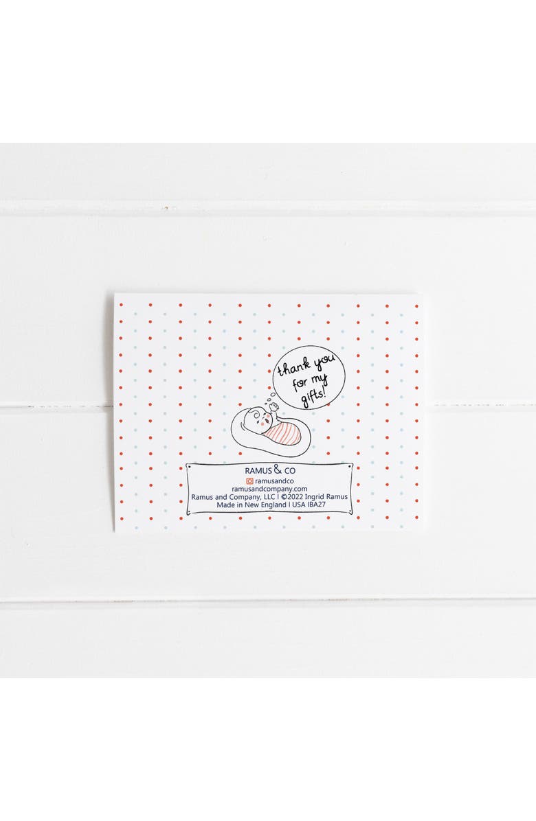 Ramus & Co Baby Checklist Thank You Greeting Card Pack Set, Alternate, color, Multi-Pack