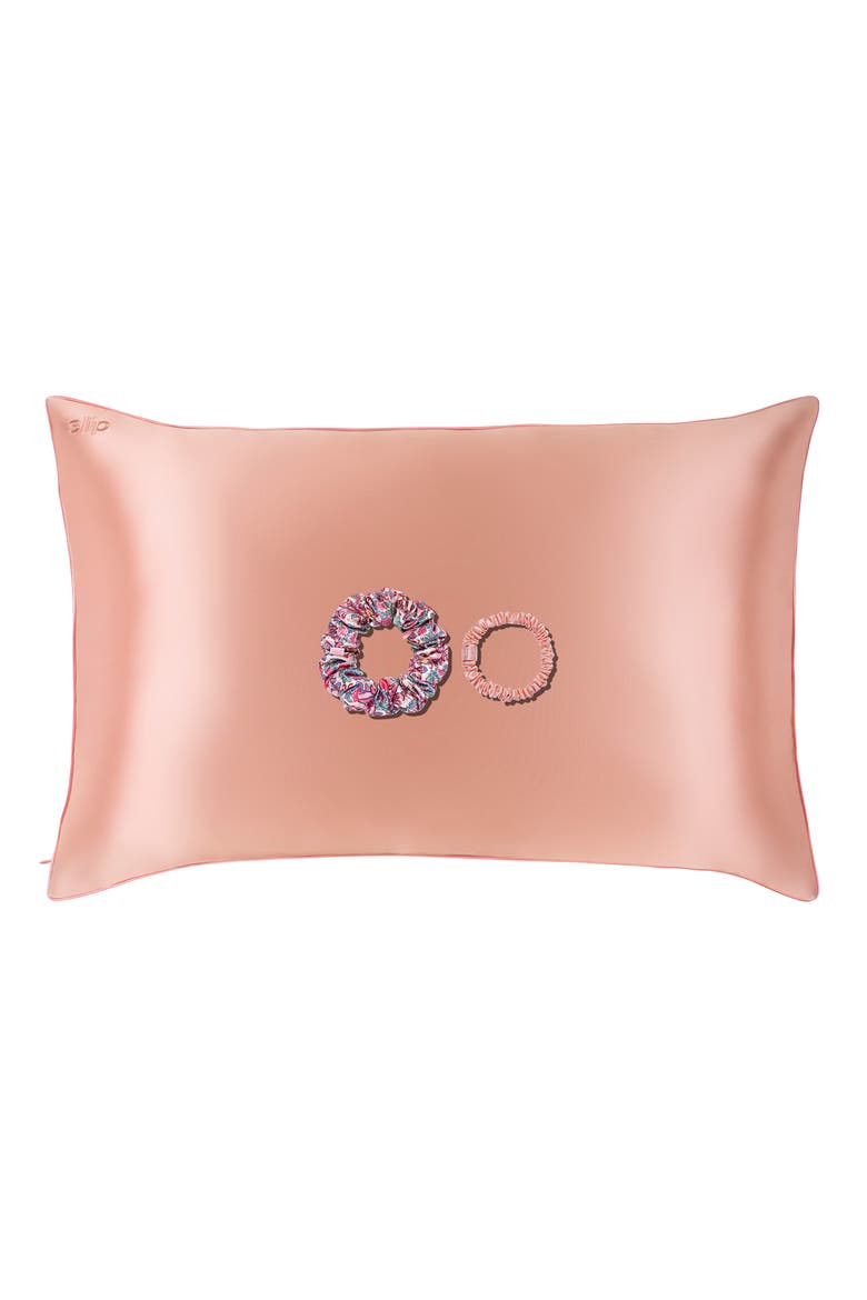 Chelsea Pure Silk Queen Pillowcase & Scrunchie Set (Limited Edition), Alternate, color, CHELSEA
