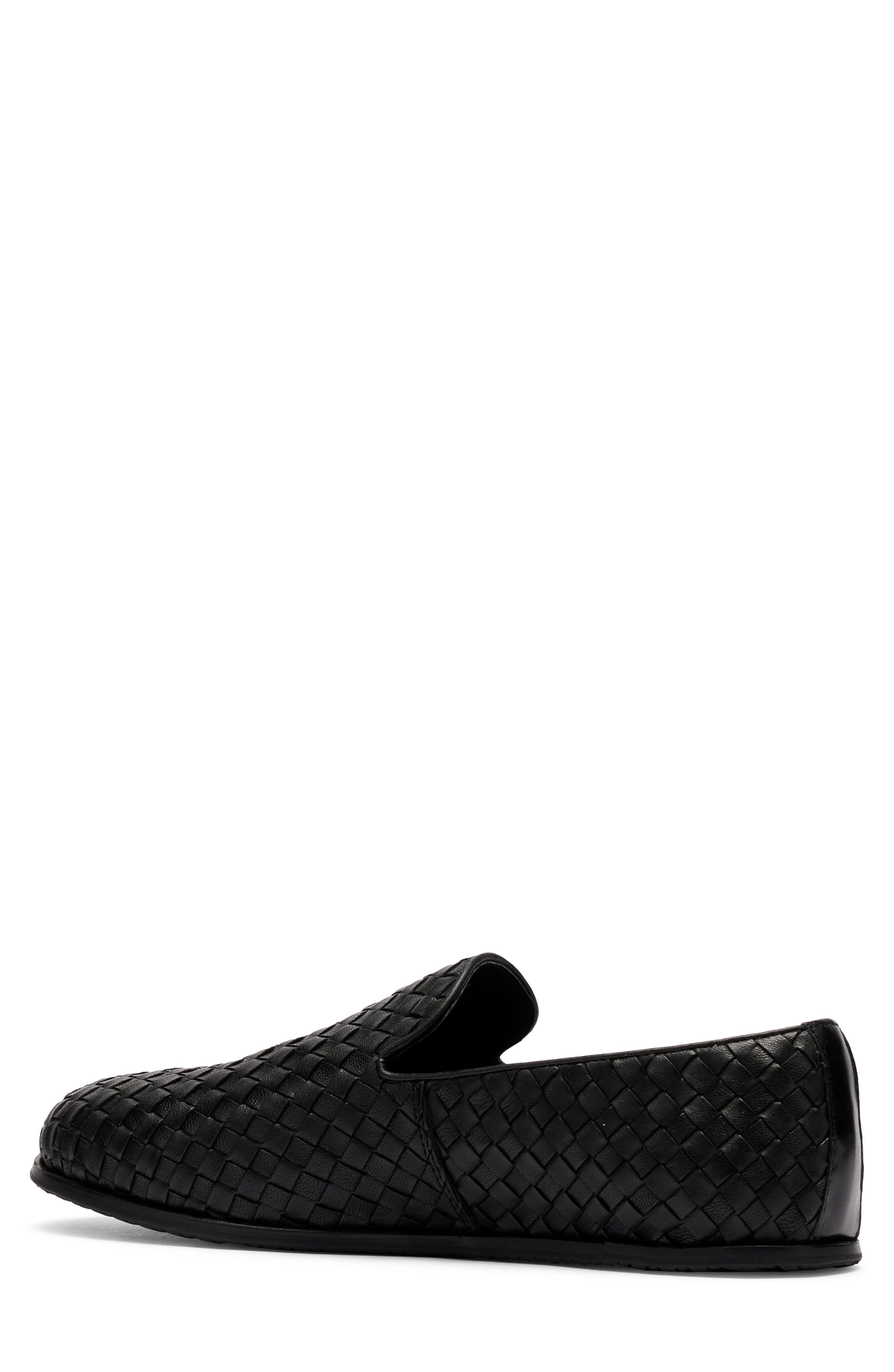 MARC NOLAN Portofino Woven Loafer, Alternate, color, Black Woven