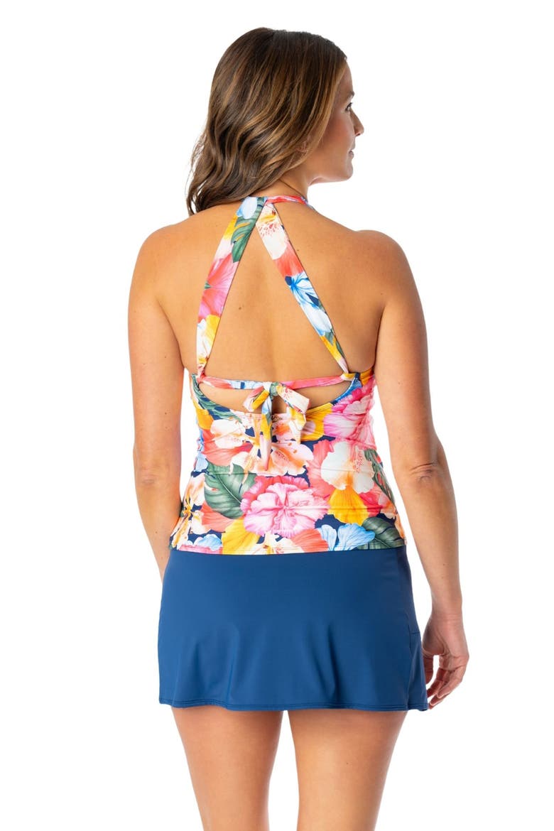 Louise Wrap Tankini, Alternate, color, PANTHEON BLUE