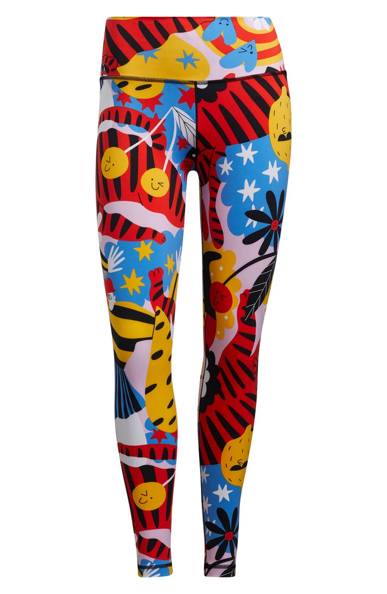 adidas Egle Graphic Believe This High Waist 7/8 Tights, Alternate, color,