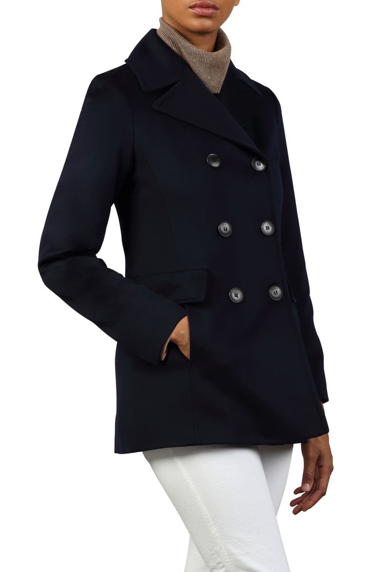 Eden Wool Peacoat, Alternate, color, MIDNIGHT