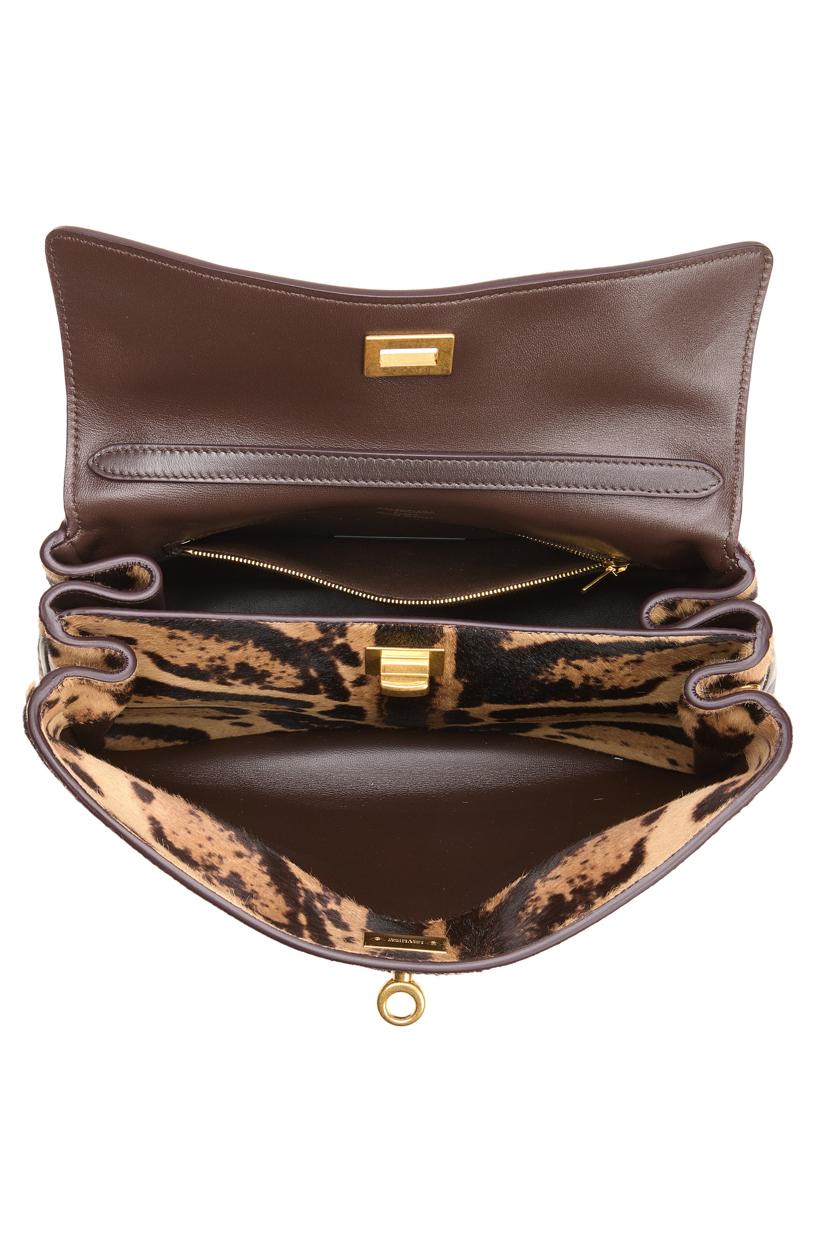 Small Rodeo Genuine Calf Hair Top Handle Bag, Alternate, color, 9220 NATURAL/ MOKA