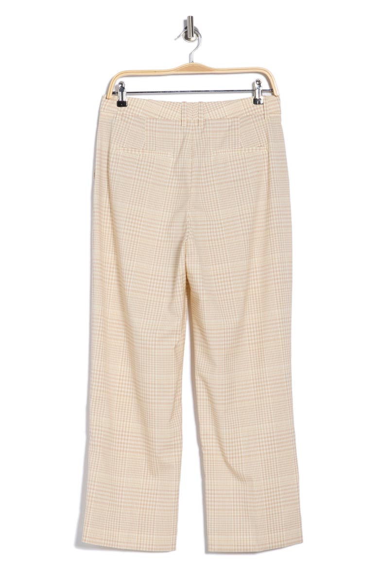 Roswell Plaid Crop Straight Leg Pants, Alternate, color, DESERT MULTI