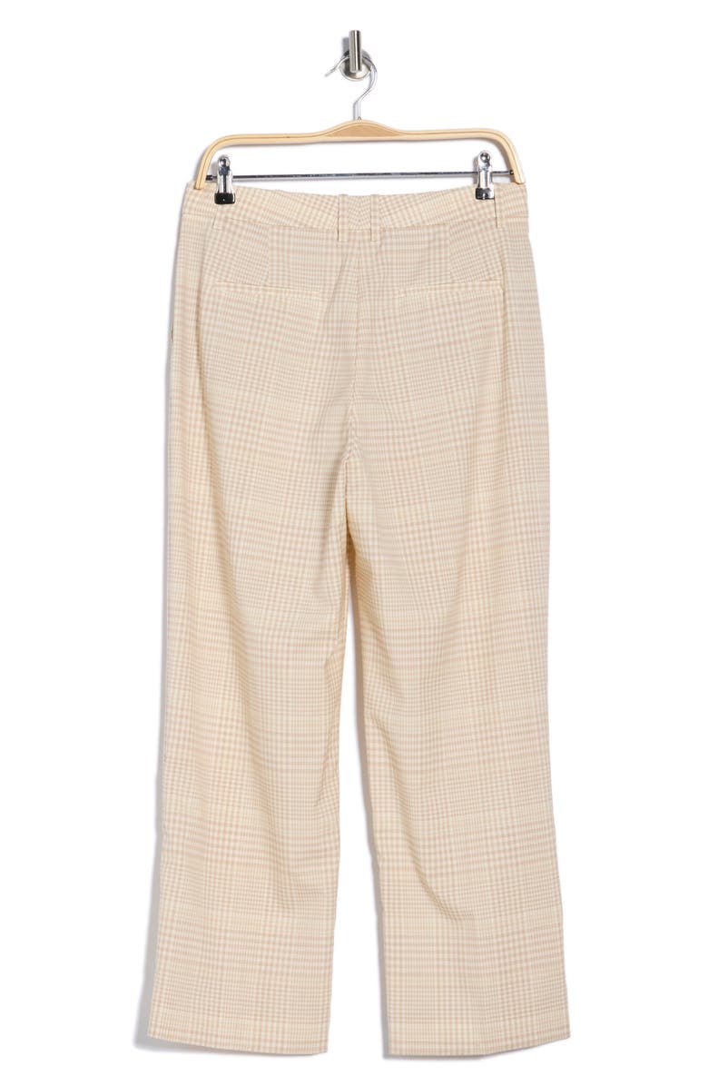 Theory Roswell Plaid Crop Straight Leg Pants, Alternate, color, Desert Multi