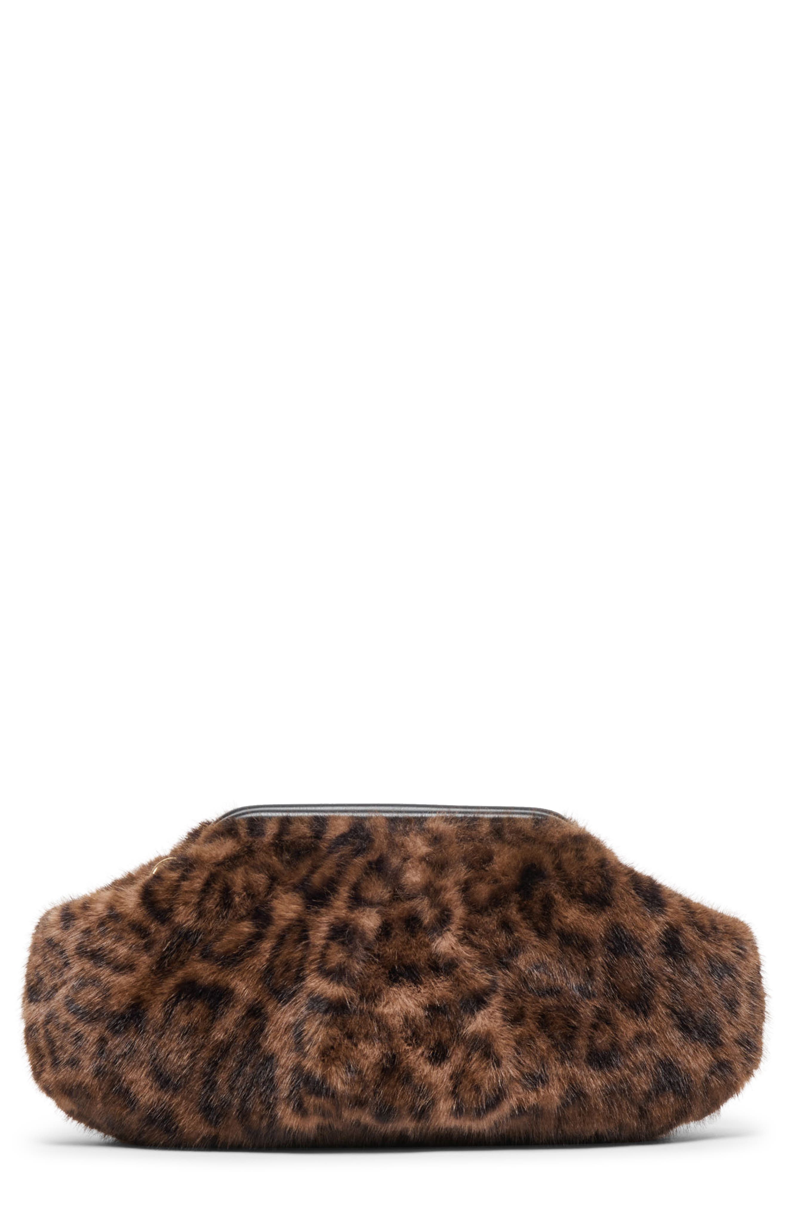 Dolce Vita Ramona Faux Fur Clutch, Main, color, Leopard