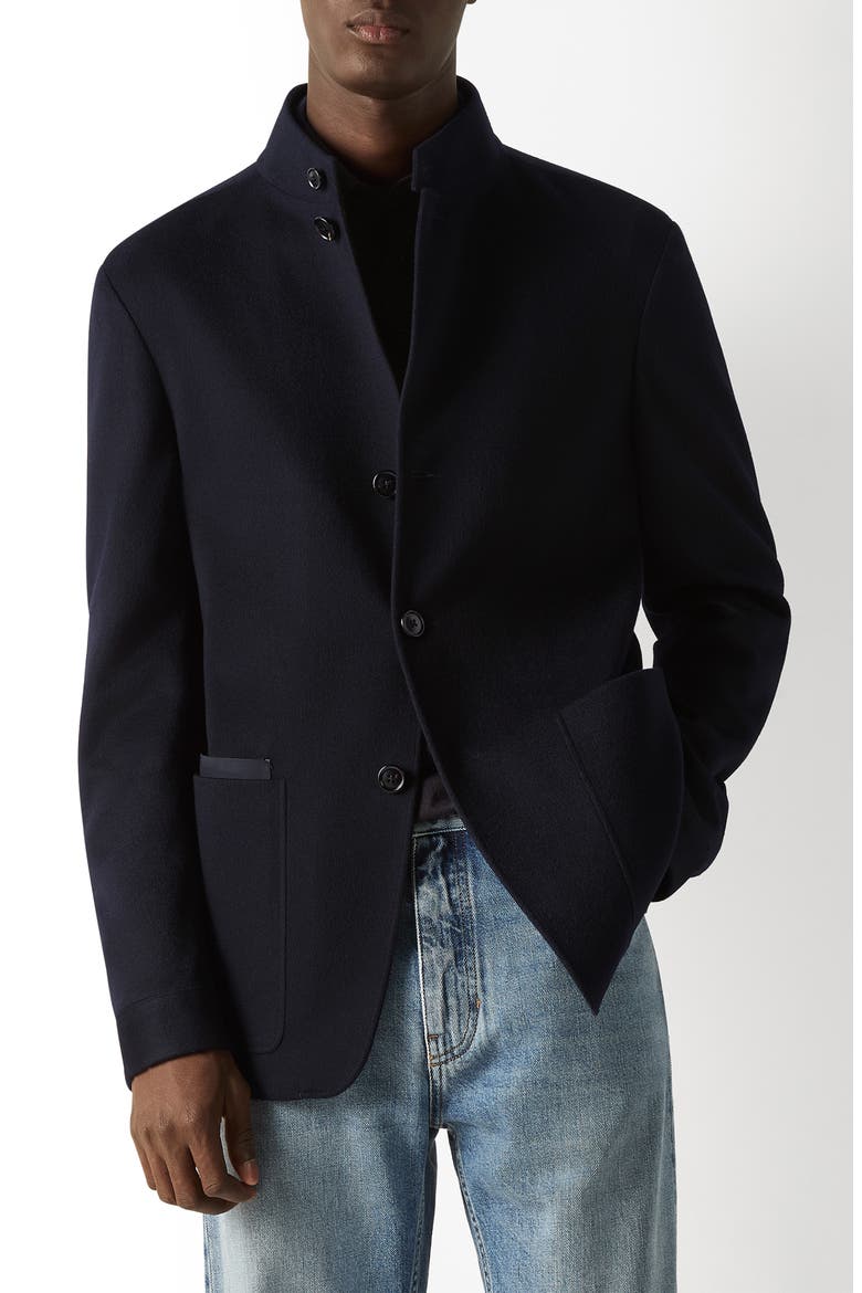 Il Conte Regular Fit Cashmere Jacket, Main, color, NAVY BLUE