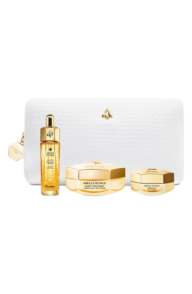 Guerlain 4-Piece Abeille Royale Creams & Watery Oil Skin Care Set $345 Value, Main, color, 