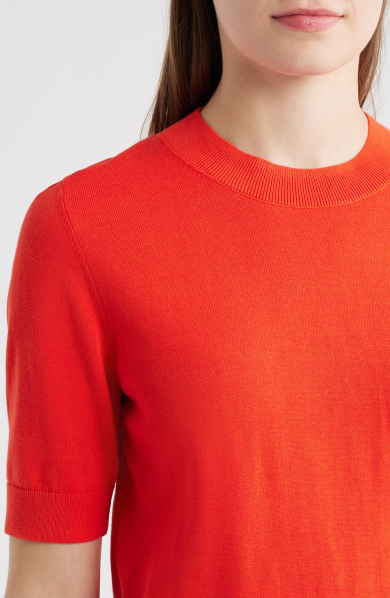 COS Short Sleeve Cotton Sweater, Alternate, color,