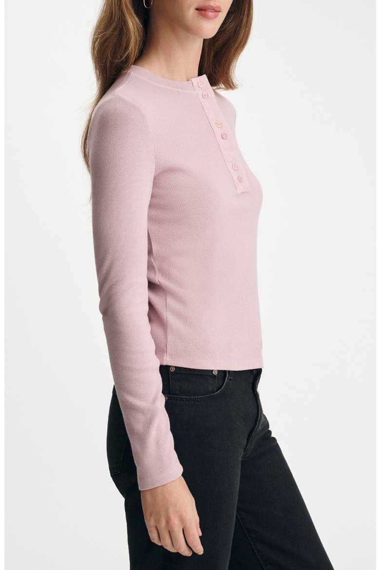 Rib Henley Top, Alternate, color, KEEPSAKE LILAC