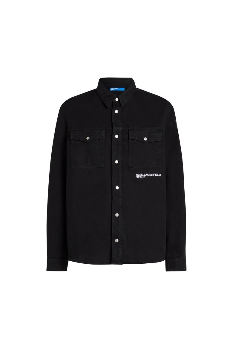 Men's Karlism Overshirt, Alternate, color, Black/Black