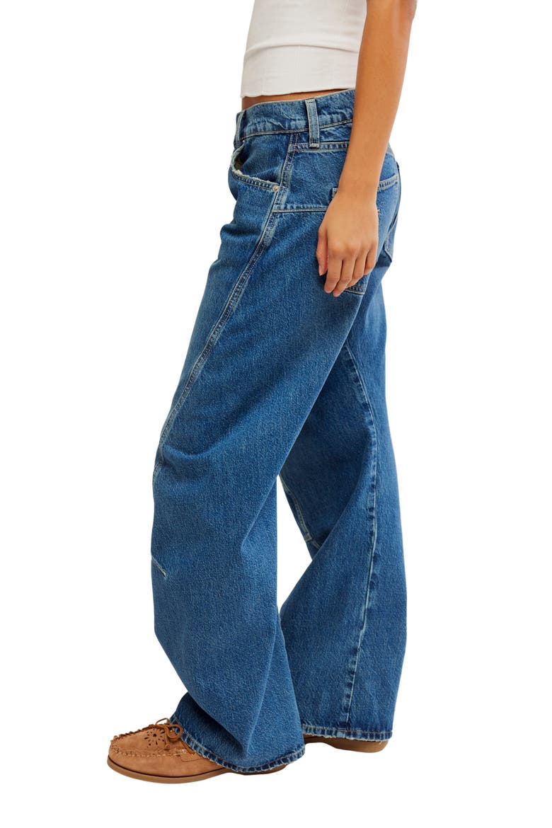 Fable Low-Rise Twisted Bowed Jeans, Alternate, color, HEARTSONG