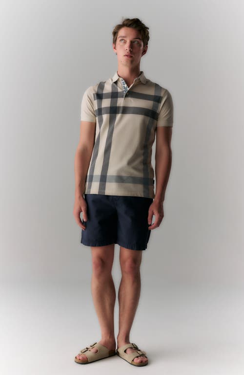 Barbour Seersucker Relaxed Shorts In Navy