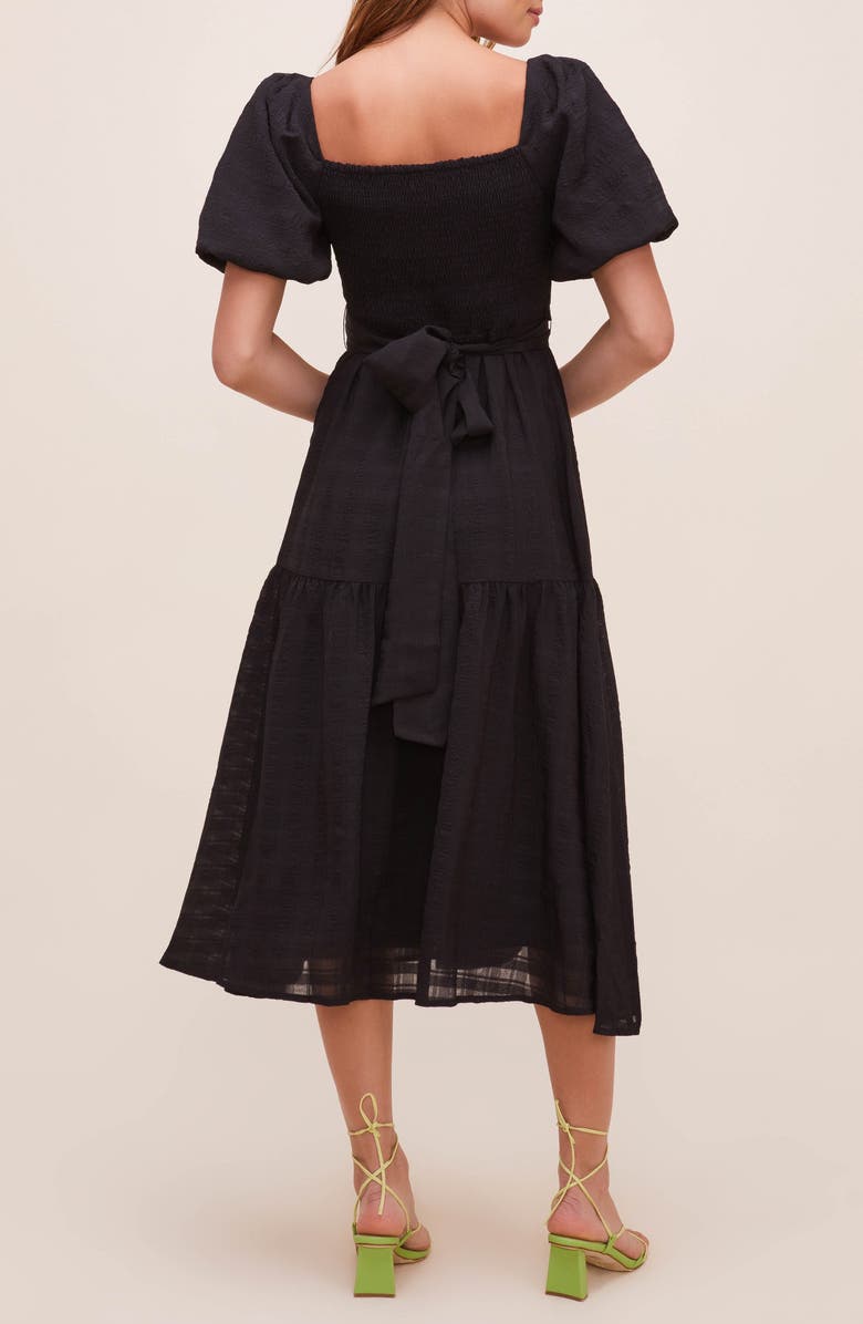 ASTR the Label Sonnet Tie Back Midi Dress, Alternate, color, 