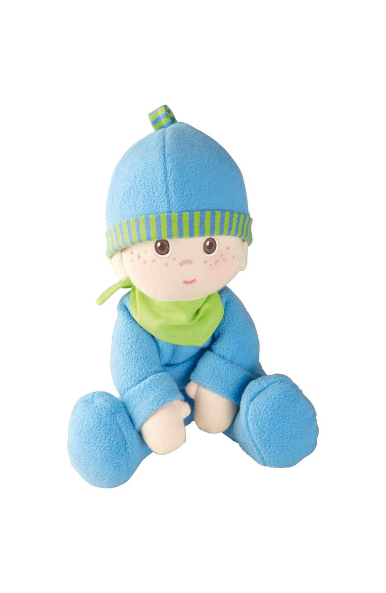 HABA Snug-Up Soft Plush Luis First Baby Doll 8" - Perfect Newborn and Infant Toy, Ideal Boy Doll for Baby Shower Gift, Main, color,