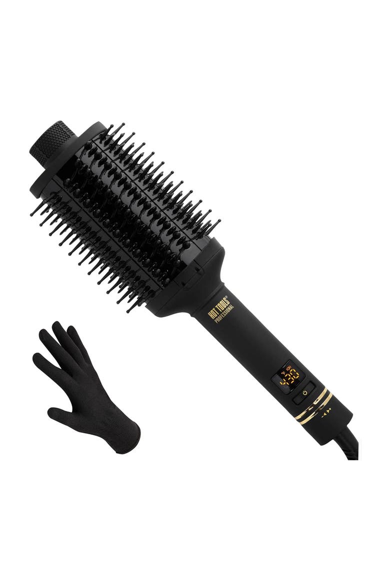 Black Gold Collection Oval Heated Brush Multi-Styler, Main, color, Black