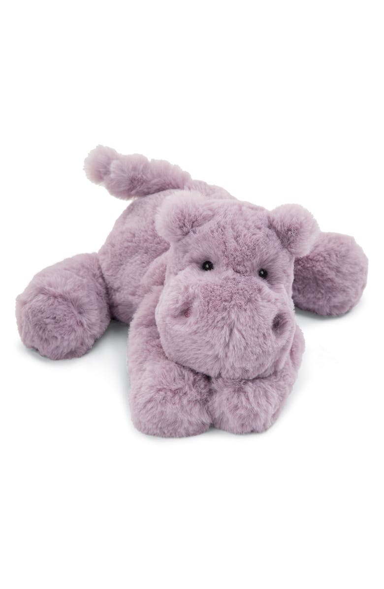 Jellycat Smudge Hippo Stuffed Animal, Main, color,