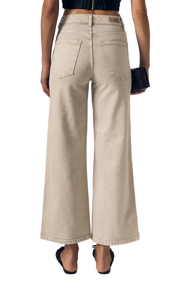 Juliette High Waist Ankle Wide Leg Jeans, Alternate, color, DESERT SANDS