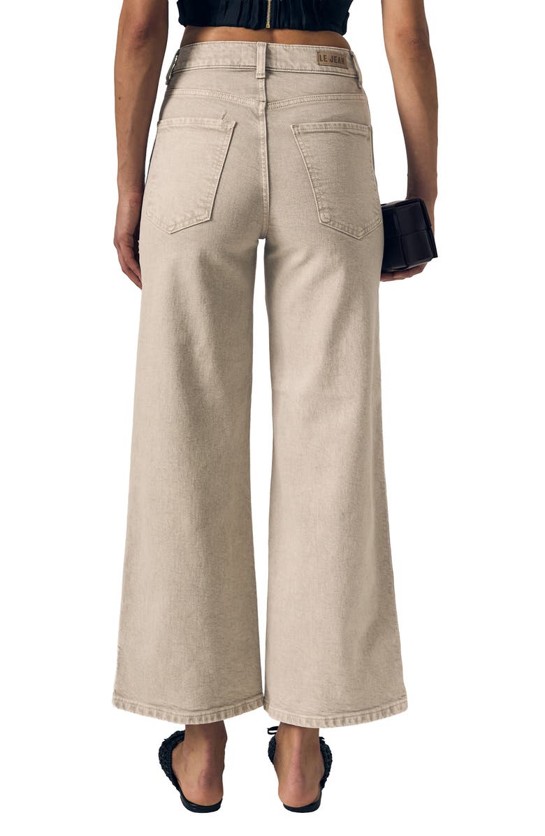 LE JEAN Juliette High Waist Ankle Wide Leg Jeans, Alternate, color, Desert Sands