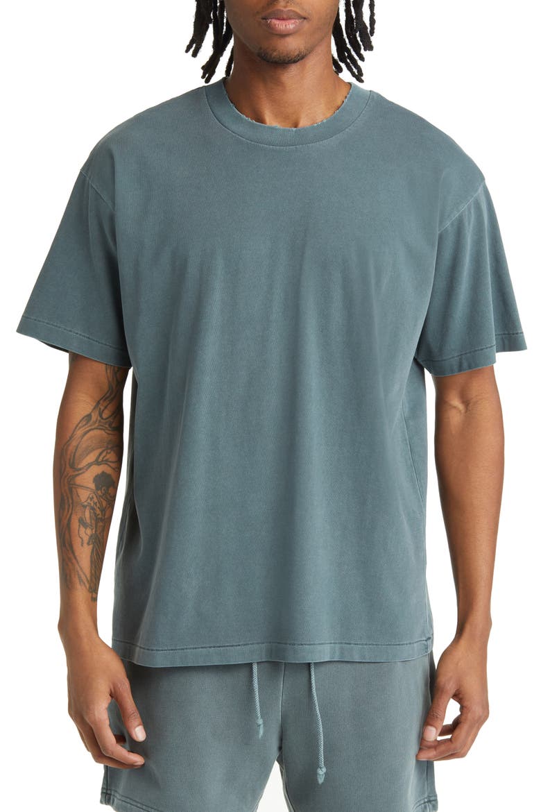 Core Oversize Organic Cotton Jersey T-Shirt, Main, color, VINTAGE SLATE