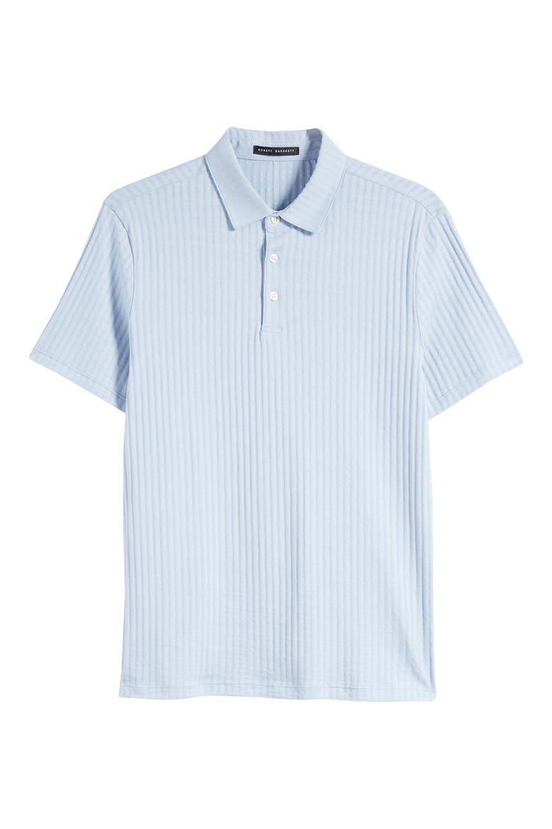 Mozart Slim Fit Jacquard Polo, Alternate, color, LIGHT BLUE