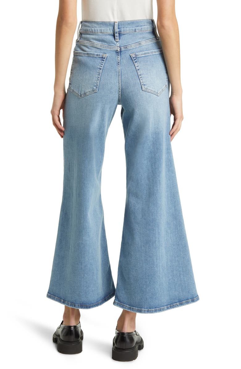 FRAME Le Palazzo Crop Wide Leg Jeans, Alternate, color, 