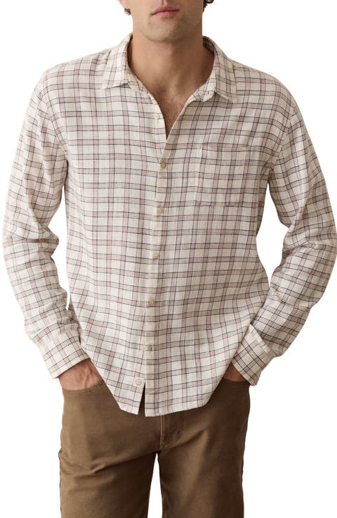 Classic Stretch Check Button-Up Shirt