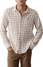 Marine Layer Classic Stretch Check Button-Up Shirt