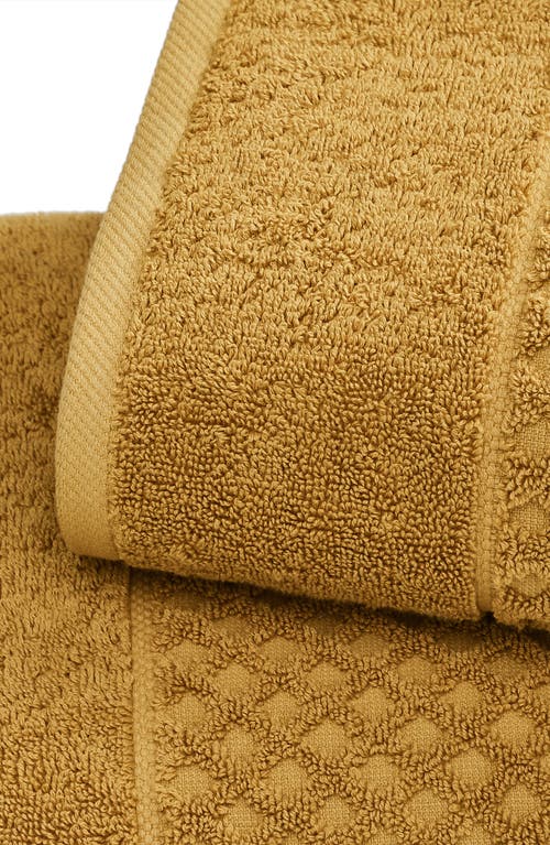 Woven & Weft Diamond 2-pack Bath Towel Set In Yellow