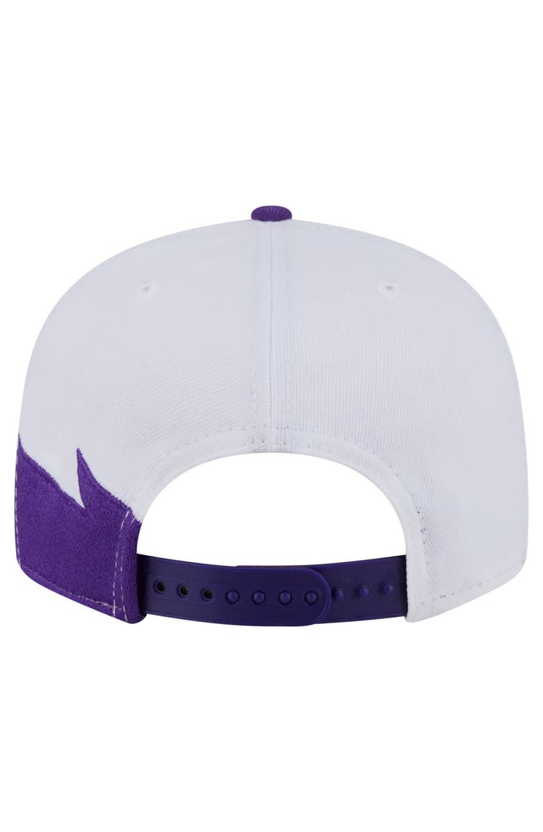 New Era Youth New Era White Los Angeles Lakers Jagged 9FIFTY Snapback Hat, Alternate, color, 