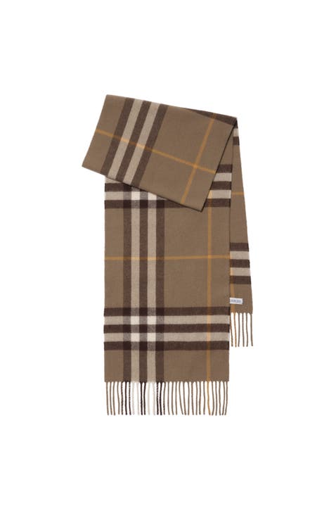 Check Cashmere Scarf