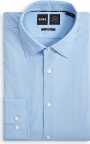 BOSS Hank Kent Slim Fit Performance Stretch Dress Shirt
