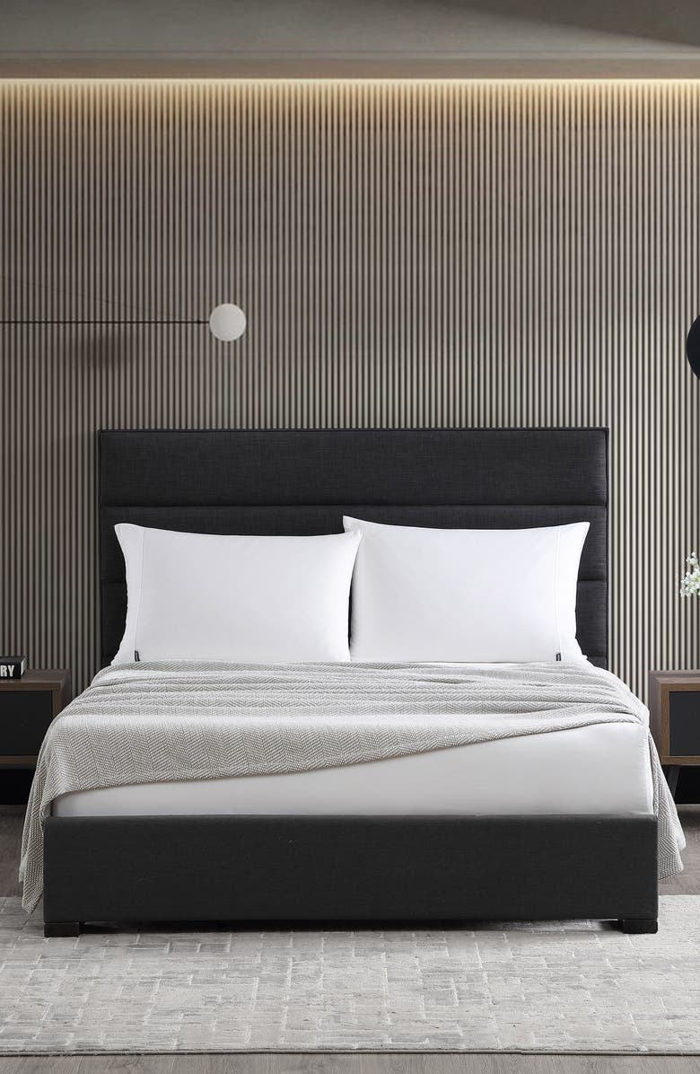 Vera Wang Chenille Piqué Blanket, Alternate, color,