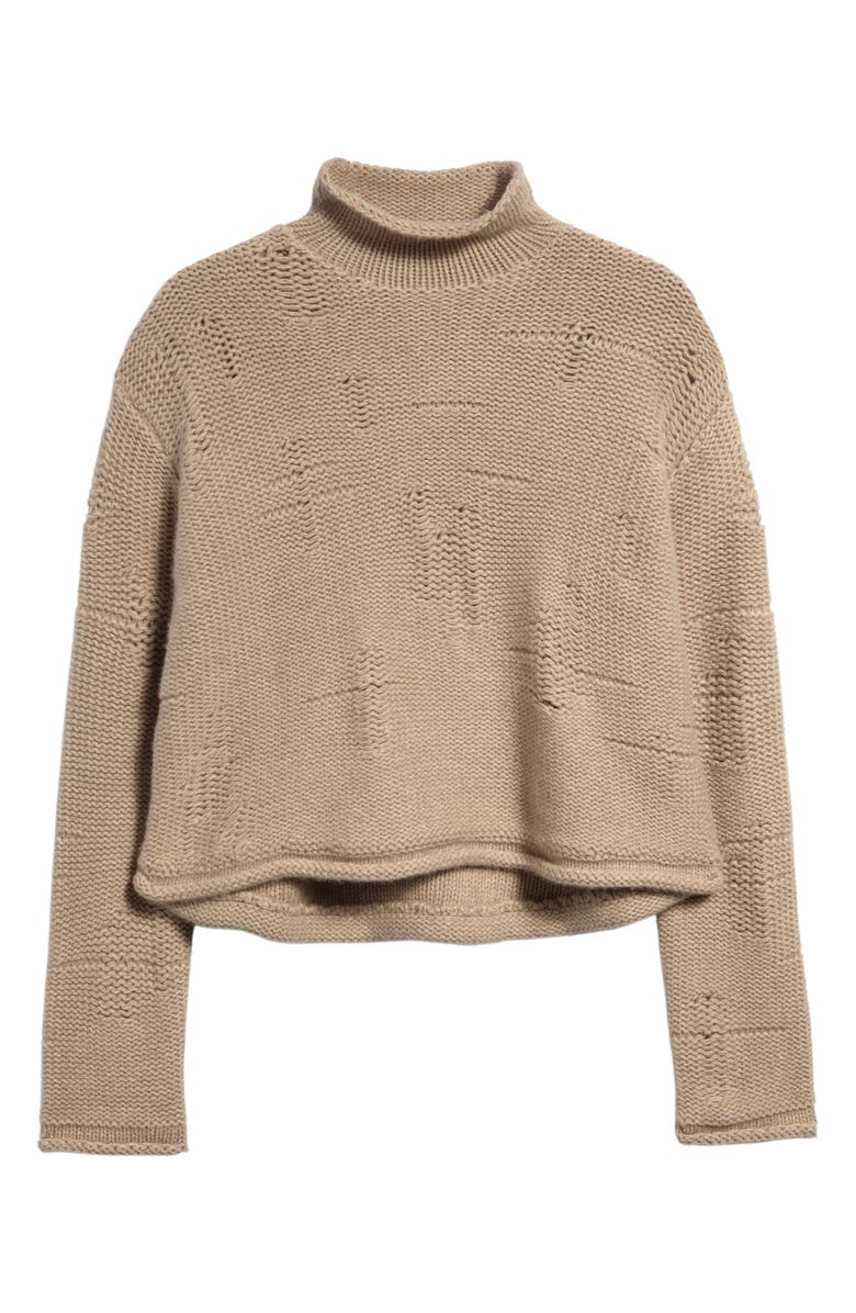 Interior Abigail Crop Cashmere Sweater, Alternate, color, 