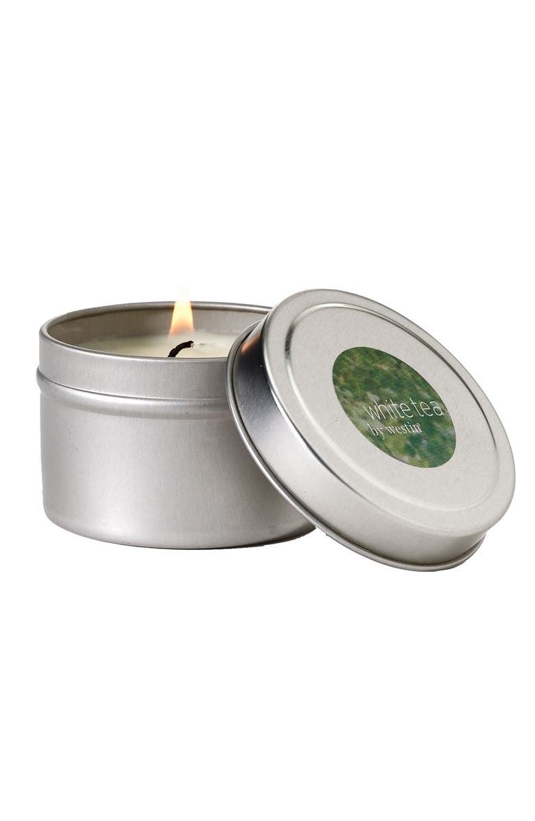 Westin At Home White Tea Candle, Alternate, color, 