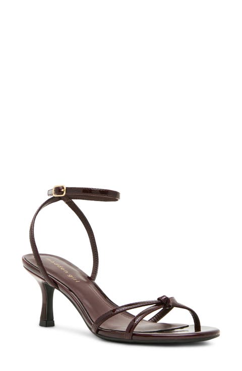 Red Ankle Strap Sandal