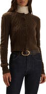 Favorite Daughter The Eleanor Merino Wool & Cashmere Blend Crop Cardigan