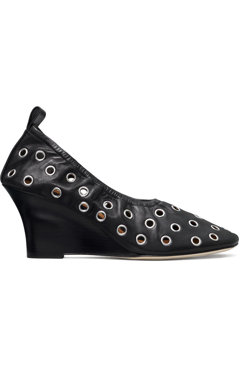 Tory Burch Grommet Wedge Pump, Alternate, color,
