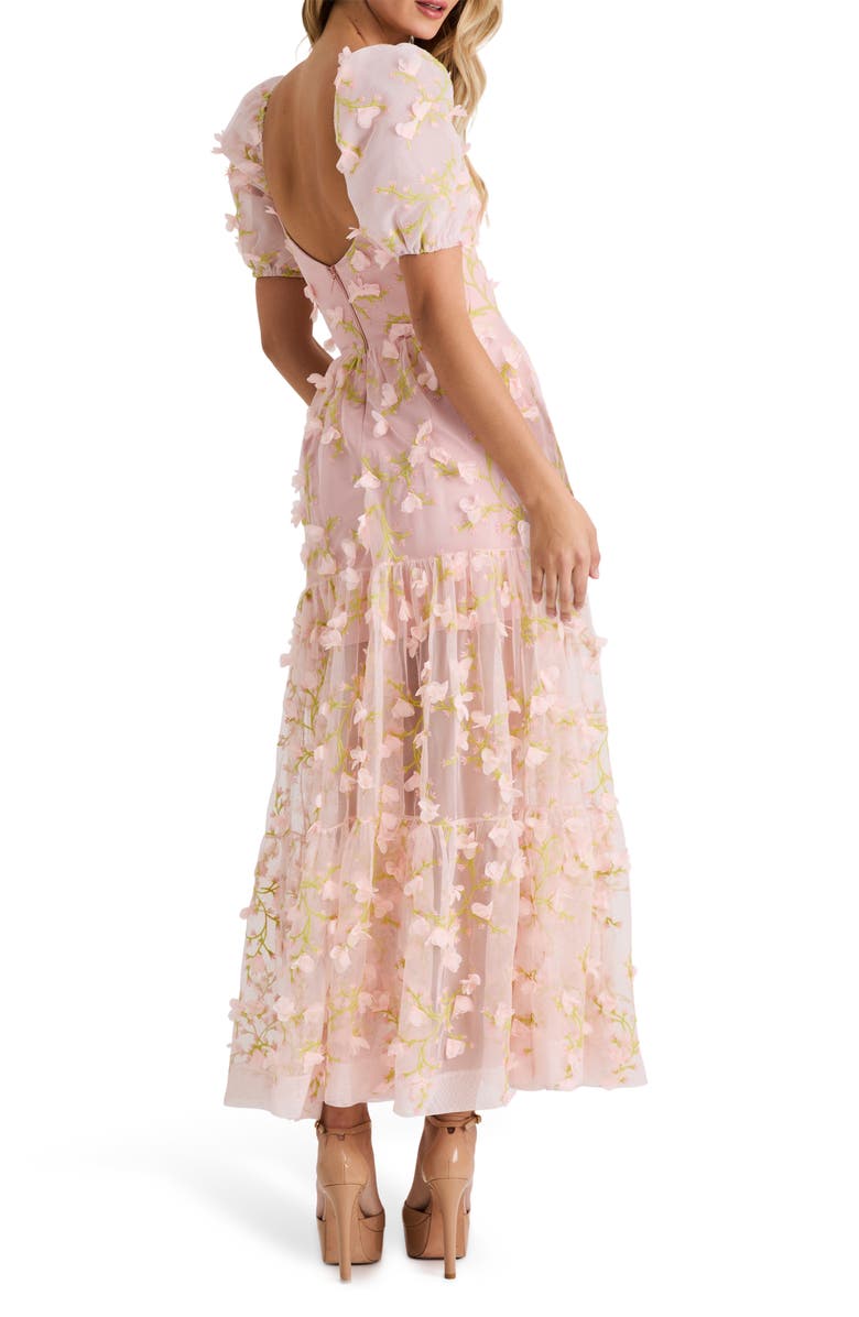 HELSI Corrine 3D Puff Sleeve Gown, Alternate, color, 