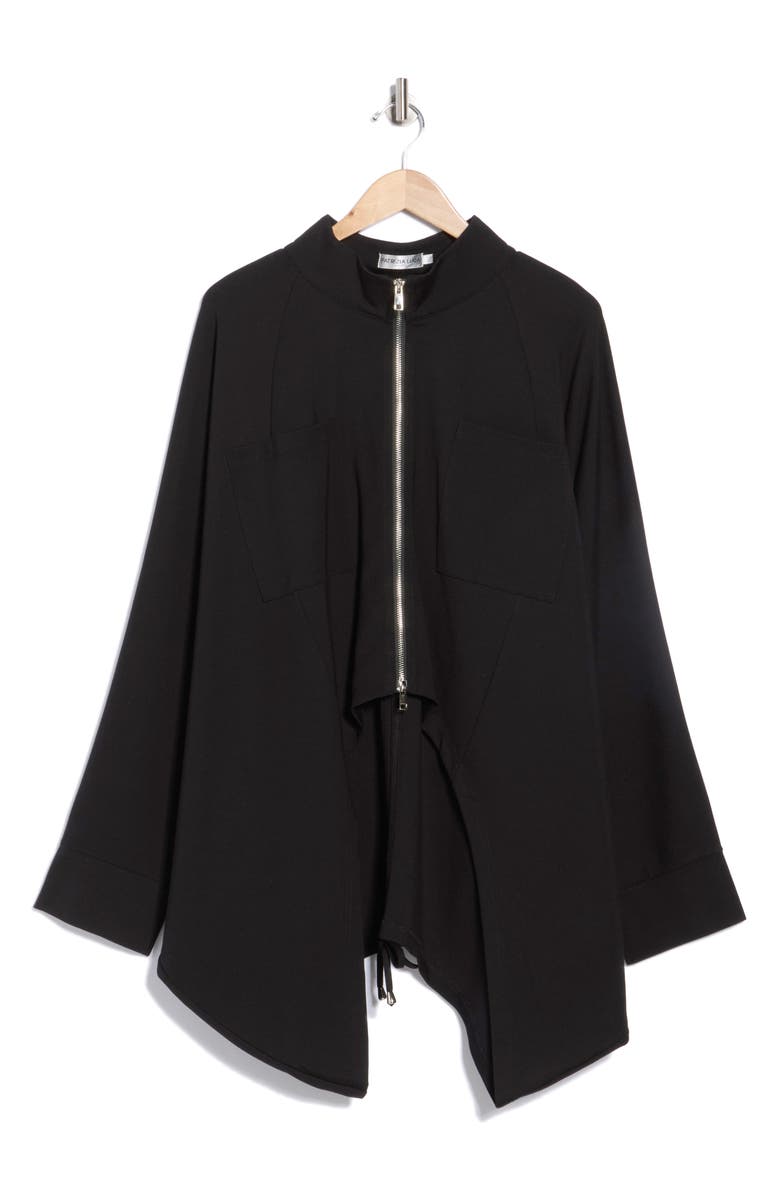 PATRIZIA LUCA Cocoon Jacket, Alternate, color, Black