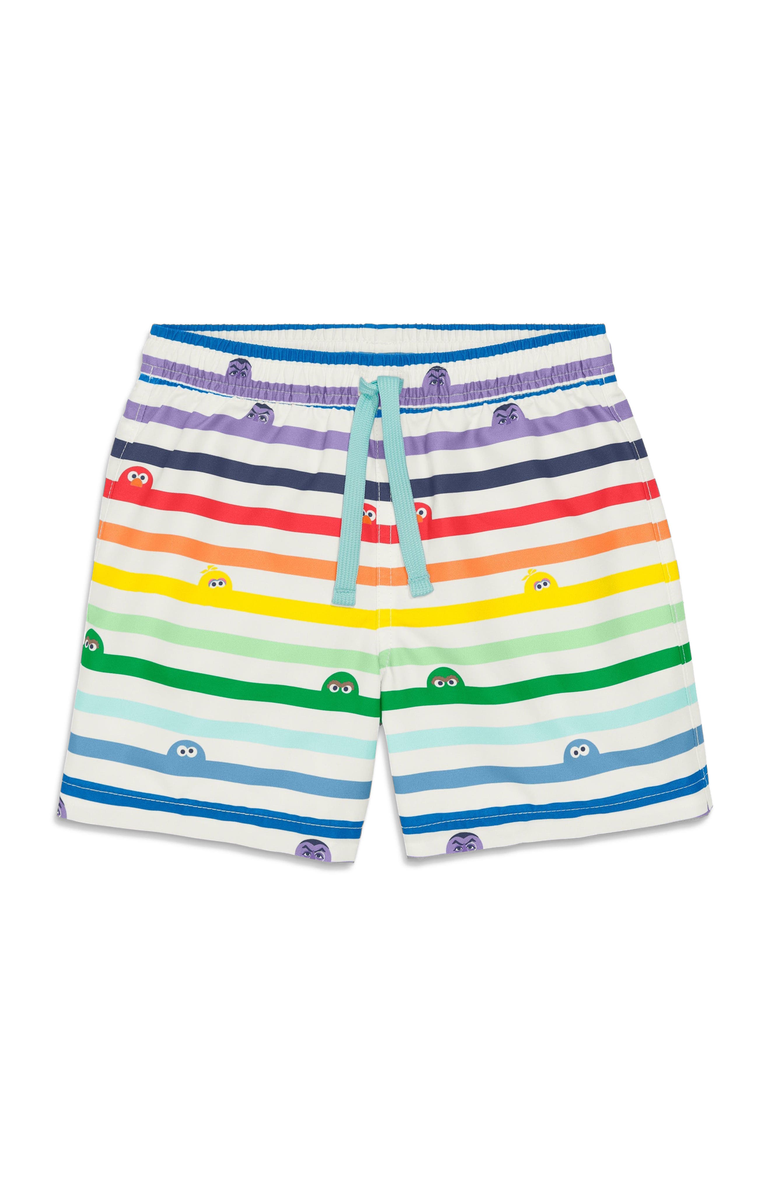 White Sesame Street Stripes